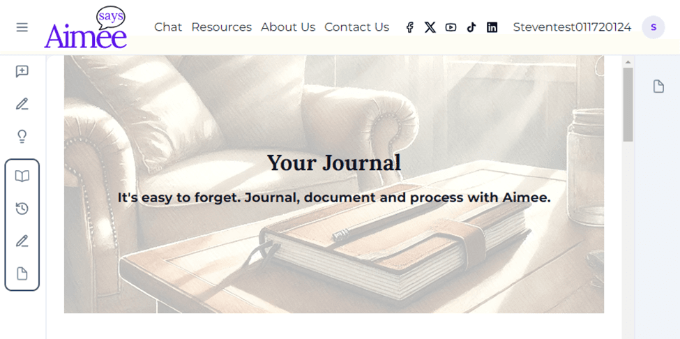 Journal Screenshot